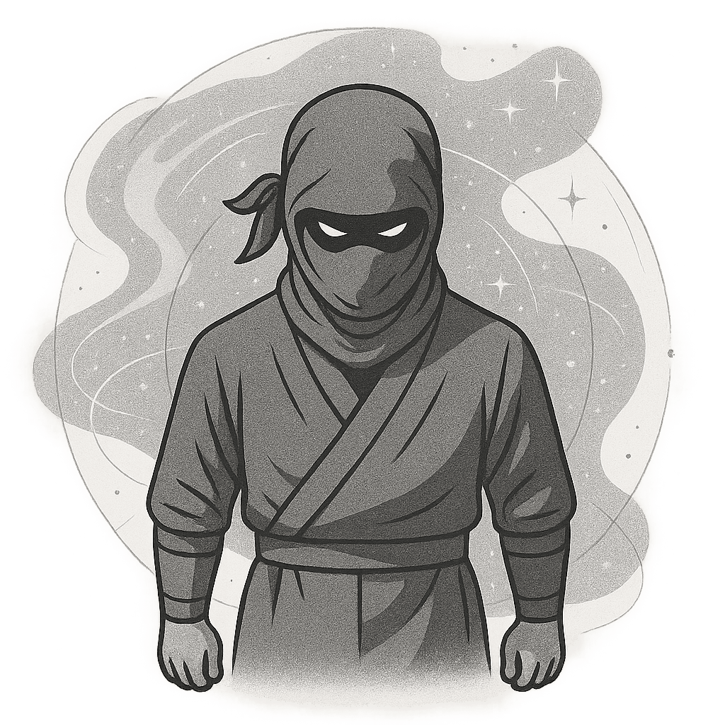 Focused Ninja Illustration