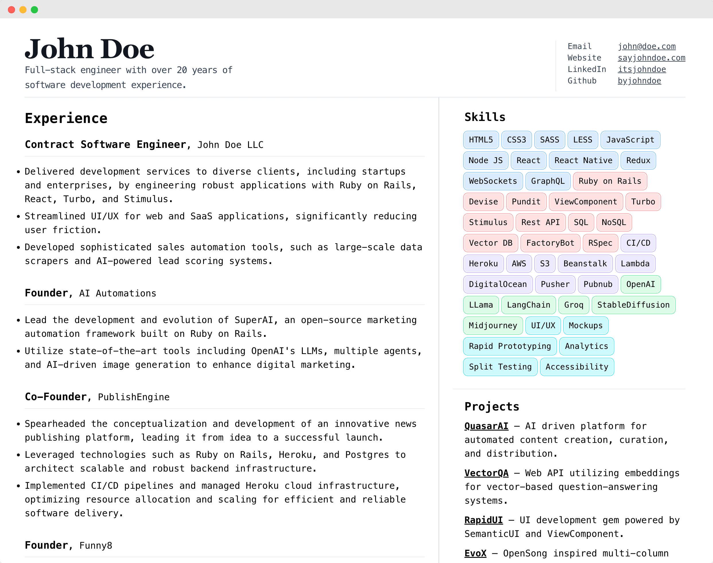 Profile screenshot showing progress tracking